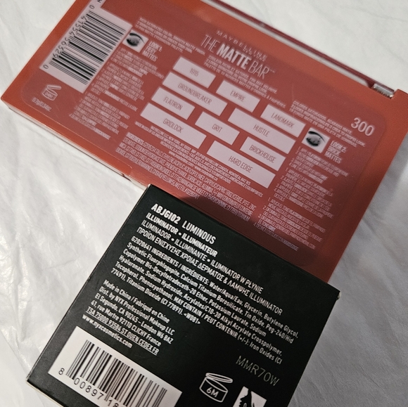 Maybelline warm matte eyeshadows, Nyx jelly highlighter - Picture 4 of 5